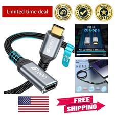 Durable 3.3ft USB-C Extension Cable with 20Gbps Transfer & 240W Charging Power picture