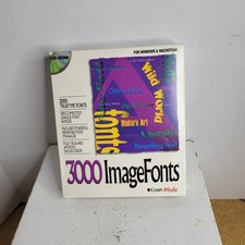3000 Image Fonts for True Type Windows & Macintosh Fonts by Compu Works 1995 NOS picture