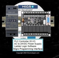 PLC Trainer Kit Controller Migro Developer Ladder Logic Programming interfaceusb picture