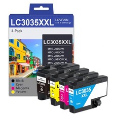 LC3035XXL Ultra High Yield Ink Cartridge Set (4-Pack, 1BK/1C/1M/1Y) for Broth... picture