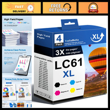 High-Yield Ink Cartridge Set 4-Pack Replacement for Brother LC61XL - Compatible picture