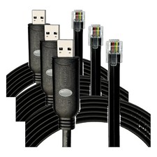 USB to RJ12 Serial Cable, 3 Count, For PDU ATS Management picture