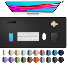 Aothia Non Slip Waterproof PU Leather Desk Pad Protector 23.6