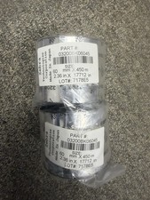 (2pk) Zebra 03200BK06045 Resin Ribbon《NEW》Black 3200 60mm x 450M Priced To Sell picture