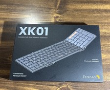 XK01 Folding Portable Keyboard Bluetooth Full ProtoArc Keyboard NEW Open Box picture