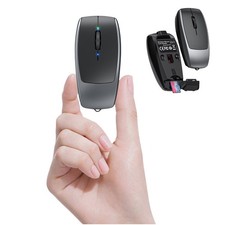 Wireless Mini Small Finger Bluetooth Mouse TF Card Reader Silent Portable PC picture