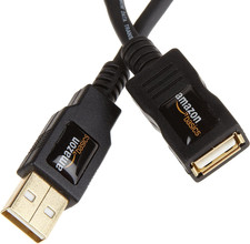 USB-A 2.0 Extension Cable, Male to Female, 480Mbps Transfer Speed, 6.5 Foot, Bla picture