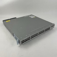Cisco WS-C3850-48U-S 48-Port V06 Switch 2x PSU Tested & Reset picture