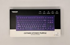 Mechanical Keyboard Drop CSTM80 Atomic Purple TKL RGB Mechanical Keyboard *NEW* picture