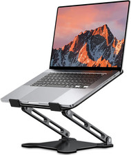 LOXP Adjustable Laptop Stand for Desk, Portable Airflow Laptop Riser Holder | Me picture