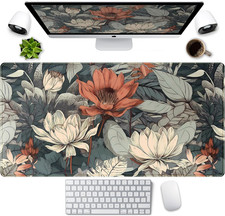 Vintage Floral Desk Mat XXL Large Gaming Mouse Pad Extended Desk Pad with picture