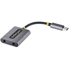 StarTech.com Audio Splitter / USB-C Connection / 2 Ports 3.5mm 4-Pole Stereo picture