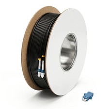 OS2 Outdoor Armored Fiber Patch Cable, LC to LC Duplex Single Mode TPU picture