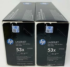 HP Q7553XD HP 53XD DUALPACK GENUINE BLACK HP LASERJET P2014/P2015/P2015dn/M2727 picture
