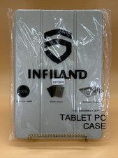 Infiland Folding Folio Tablet PC Case Stand Gray Protective Cover. Multilayer. picture