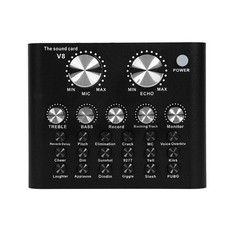 Audio Interface V8 USB Sound Card Audio Microphone Webcast Live Sound Card picture