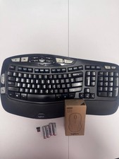 Logitech K350 Ergonomic Keyboard + NEW M510 Mouse USB Receiver Batteries Tested picture