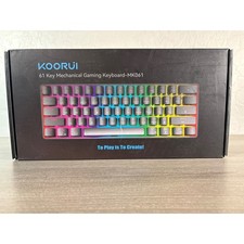 KOORUI MK061 61 Key Mechanical Gaming Keyboard 60% Compact RGB Backlit Black picture