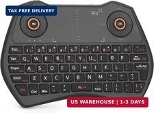 BT/2.4G Mini Keyboard with Touchpad, Backlit, Rechargeable for Android TV, PC, S picture