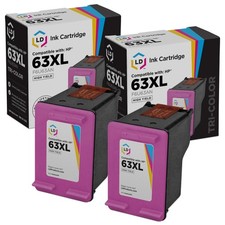 LD Replacement Replacements for HP F6U63AN / 63XL 2PK HY Color Ink Cartridges picture