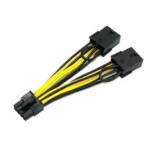 Dual PCIe 8Pin to CPU 8Pin Power Cable for NVIDIA TESLA K80 P40 P100 (12.5CM) picture