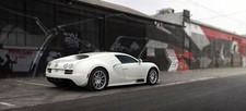 Cars bugatti veyron super sport us spec super white Desk Mat Stitched picture