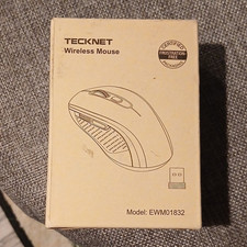 TECKNET EWM01832 Wireless Optical Mouse USB Receiver 2400 DPI 6-Button Black picture