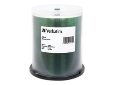 VERBATIM CD-R CDR 52X 700MB Shiny Silver Silk Screen Printable 100 pack 94970 picture