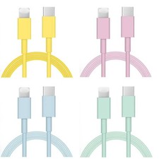 USB-C Fast Charging Cable Multi Color 3.3ft PD Compatible Devices picture