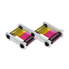 2 x Evolis Zenius R5F002AAA Color Ribbon - YMCKO - 200 Prints 2 Pack, picture