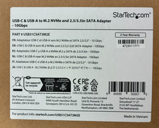 StarTech - USB31CSAT3M2E - USB-C/USB-A to M.2 NVMe and 2.5in/3.5in SATA Adapter picture