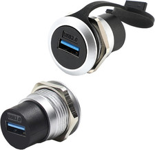 PENGLIN 2Pack USB 3.0 Panel Mount Coupler, USB Pass through Connector, Female to picture