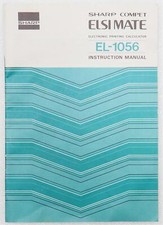 Vintage OEM 1977 SHARP Instruction Manual for ELSI MATE EL-1056 Desktop Printer picture