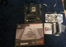 MSI MAG X670E TOMAHAWK WiFi AM5 Motherboard And Montech Dual Fan Cpu Cooler picture