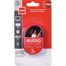 RCA 3 Ft. Single 3.5 mm Male RCA Y-Adapter AH205R RCA AH205R 079000403814 picture