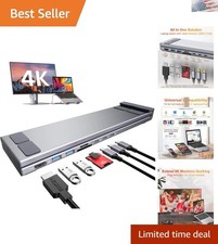 USB C Laptop Docking Station Stand, Dock Tablet Stand, 8 in 1 USB C Hub with ... picture