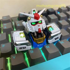 GUNDAM RX-78 Keycap Resin 3-in-1 Translucent Key Cap Keyboard ornament Toy Gift picture