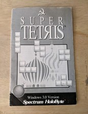 Super Tetris PC Game MANUAL ONLY 1992 Spectrum Holobyte (C6B5) Vintage picture