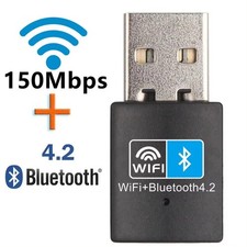 2 in 1 USB WiFi Bluetooth Adapter 150Mbps Dual Band 2.4G 5GHz Receiver picture