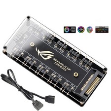 5V 3 pin ARGB RGBW Cable for ASUS AURA SYNC RGB 10 Hub Splitter SATA Adapter picture