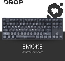 DROP ENTR Keysterine Smoke Transparent Wired Mechanical Keyboard 87 Holy Panda picture