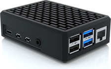 Raspberry Pi 4 Case, Aluminiun Raspberry Pi Case Passive Cooling with Heatsin... picture