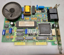 Vintage Zoom Telephonics PC Fax Modem HC2400R BDN9FM ISA Board 2400 baud picture