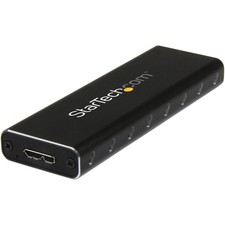 StarTech.com M.2 SSD Aluminum Enclosure to USB 3.0 (5Gbps) with UASP - Black - M picture