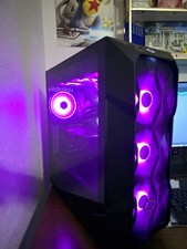 Cooler Master MasterBox TD500 Gaming Tower Desktop, RGB Lighting, Black/Purple picture