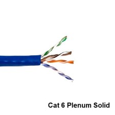 KNTK Blue 1000' Plenum CMP Solid Ethernet Bulk Cord 23AWG 600MHz RJ45 Networking picture
