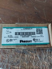 50- Panduit CMBWH-X Pan-Net Mini-Com 1-Port Blank Module White Box of 50 Sealed. picture