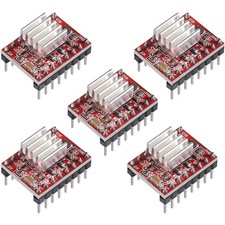 5-Pack A4988 Stepper Motor Driver Module with Heat Sink picture