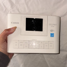 Canon SELPHY CP1200 Wireless Dye-Sub Portable Photo Printer White w/ Adapter picture