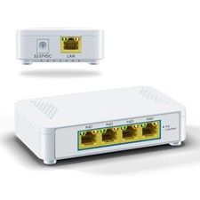 5 Port Gigabit PoE Switch - 4 PoE+ Ports, 60W Total, Plug and Play, Small picture